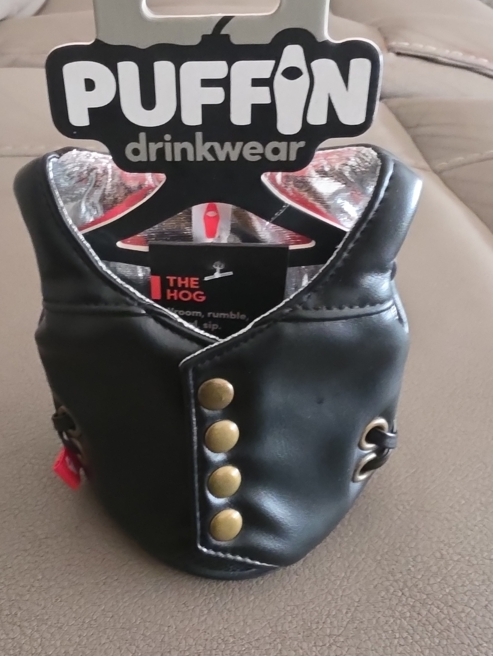 Black 'The Hog' Drinkwear Can Cooler 12oz
